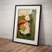 Book Illustration Poster - Mrs. Rabbit, with a Basket and her Umbrella